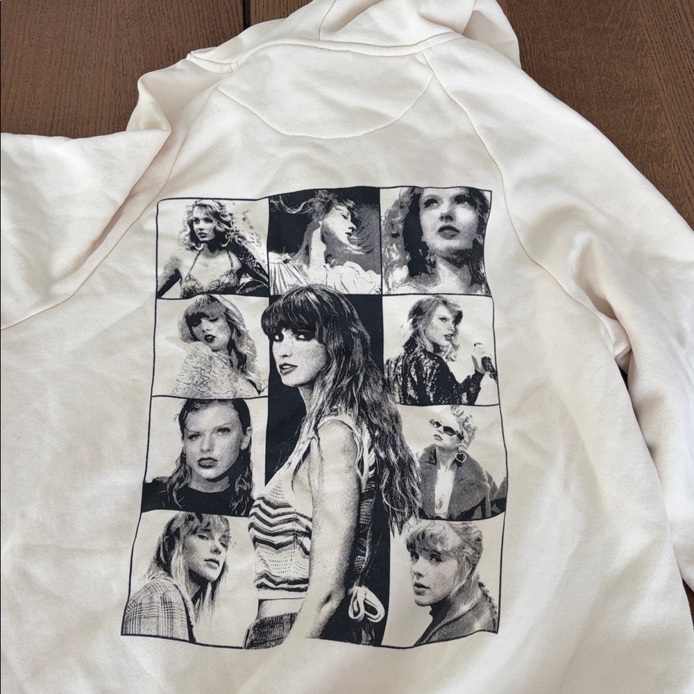Taylor Swift The Eras Tour Beige Hoodie small - Picture 5 of 6